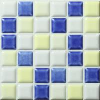 サンプル　プチコレMIX:モザイクタイル【ブルー/ホワイト/イエロー】