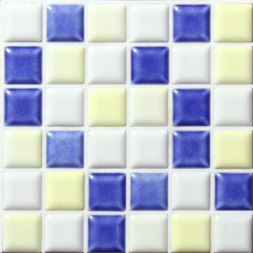 プチコレMIX:モザイクタイル【ブルー/ホワイト/イエロー】